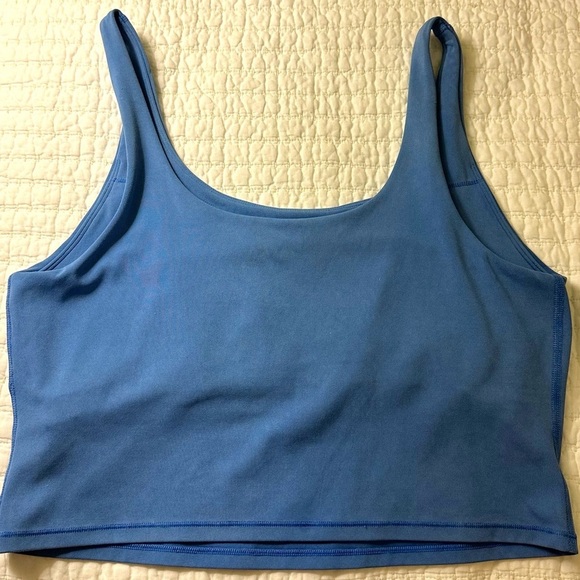 Vuori Daily Crop Tank - Washed Blue Large - Picture 5 of 6